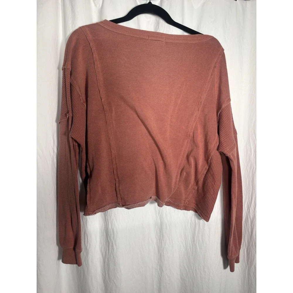Altar'd State Pink/ Rose Sweater V Neck‎ Oversized Extra Soft Size M MM4